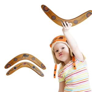 Bumerang / dřevěná hračka pro děti (Hnědá)