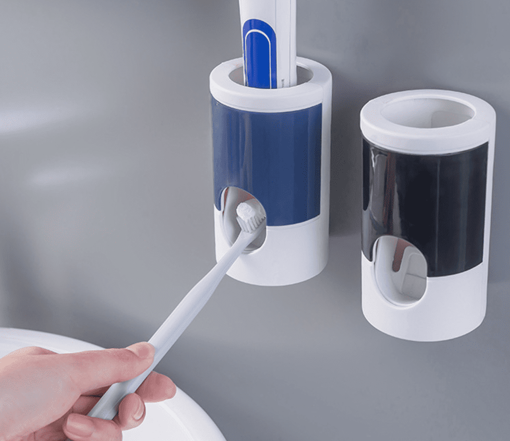 Doplněk do koupelny | dávkovač zubní pasty