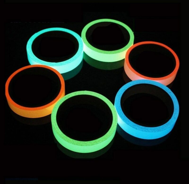 Lepící reflexní páska / bezpečnostní svítící páska, 1 m – 5 barev