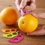 Škrabka na citrusy na prst | loupač na pomeranče, náhodná barva