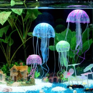 Medúza – dekorace do akvária – 5 druhů barev