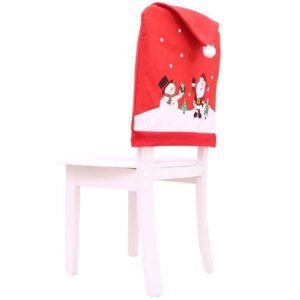 Vánoční dekorace / vánoční potah na židli, 1 ks – styl Santa