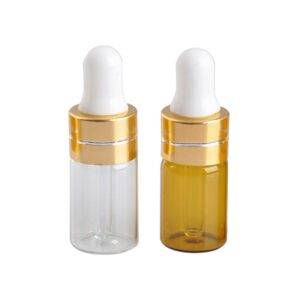 Lahvička na parfém / skleněná lahvička s kapátkem, 3 ml – náhodná barva (Náhodná barva 3 ml Sklo)