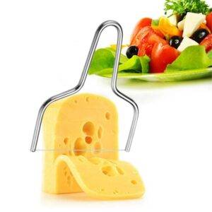 Strunový kráječ na sýr / nůž na sýr (Stříbrná)