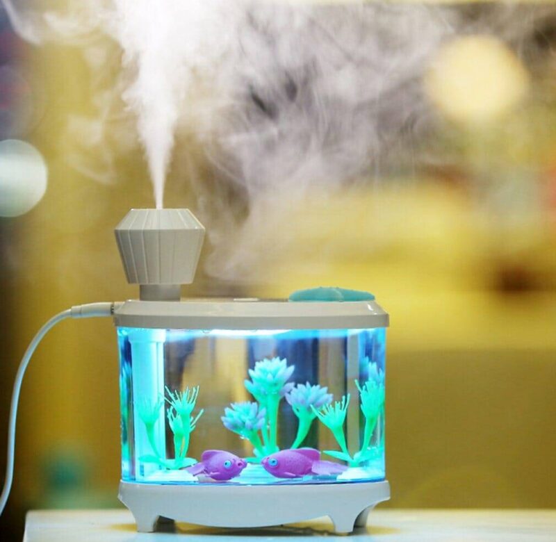 Zvlhčovač vzduchu pro děti / aromalampa – styl akvárium
