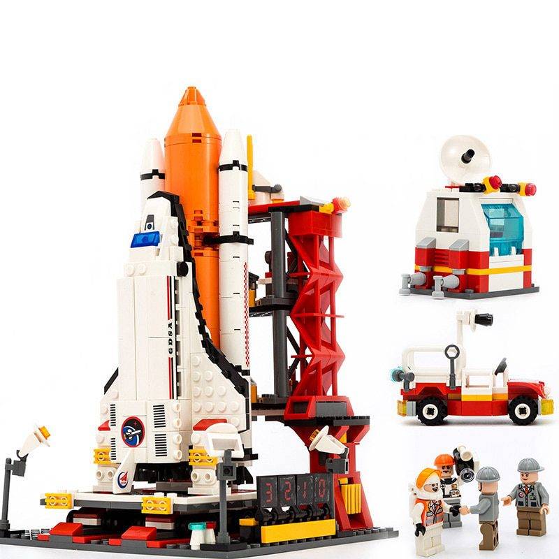 Raketa - stavebnice kostky styl Lego