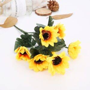 Umělá kytka / umělá kytice do vázy – styl slunečnice