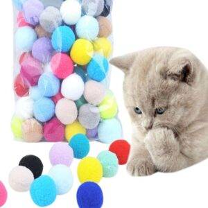 Hračka pro koťata / míček pro kočky – mix barev