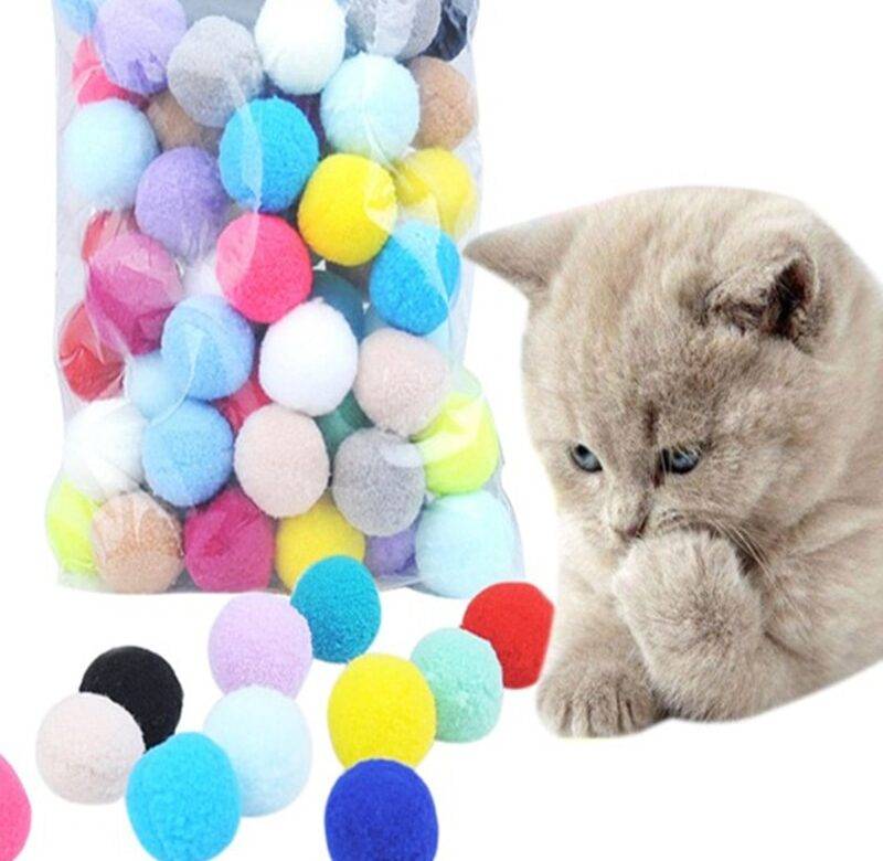 Hračka pro koťata / míček pro kočky – mix barev