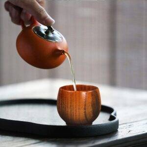 Dřevěný hrnek | hrnek na čaj z cicimku