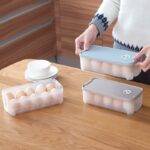Box na vajíčka do ledničky / plastový obal na vejce, různé barvy