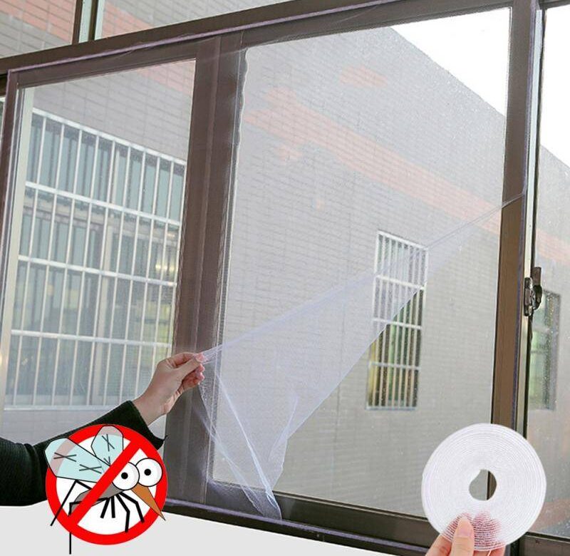 Síť proti hmyzu / proti komárům – síť do okna 130 x 150 cm (Bílá)