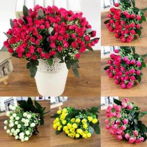 Umělá dekorační květina | umělá růže, 36 růží
