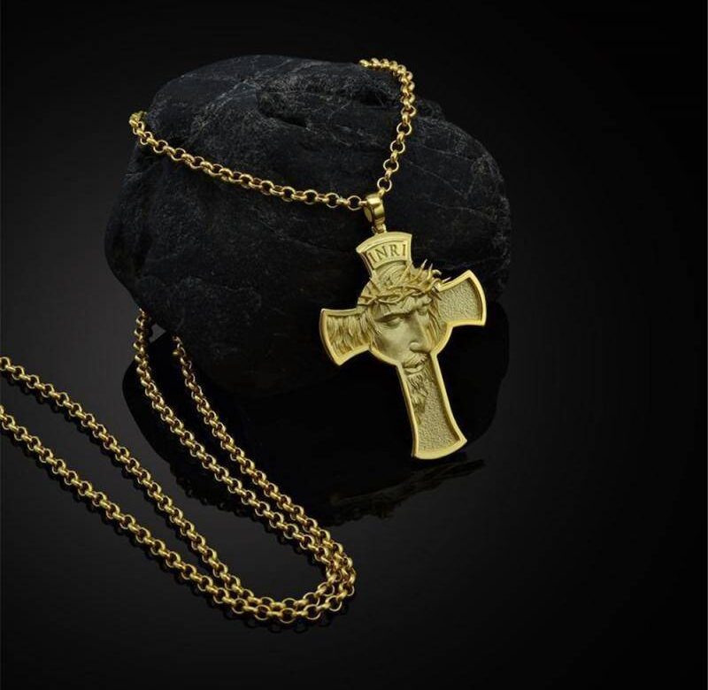 Šperk řetízek s přívěskem kříž a Ježíš – více variant