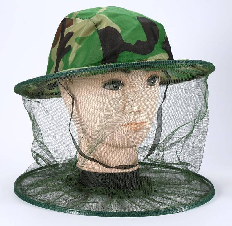 Maskáčový klobouk s moskytiérou – bavlna