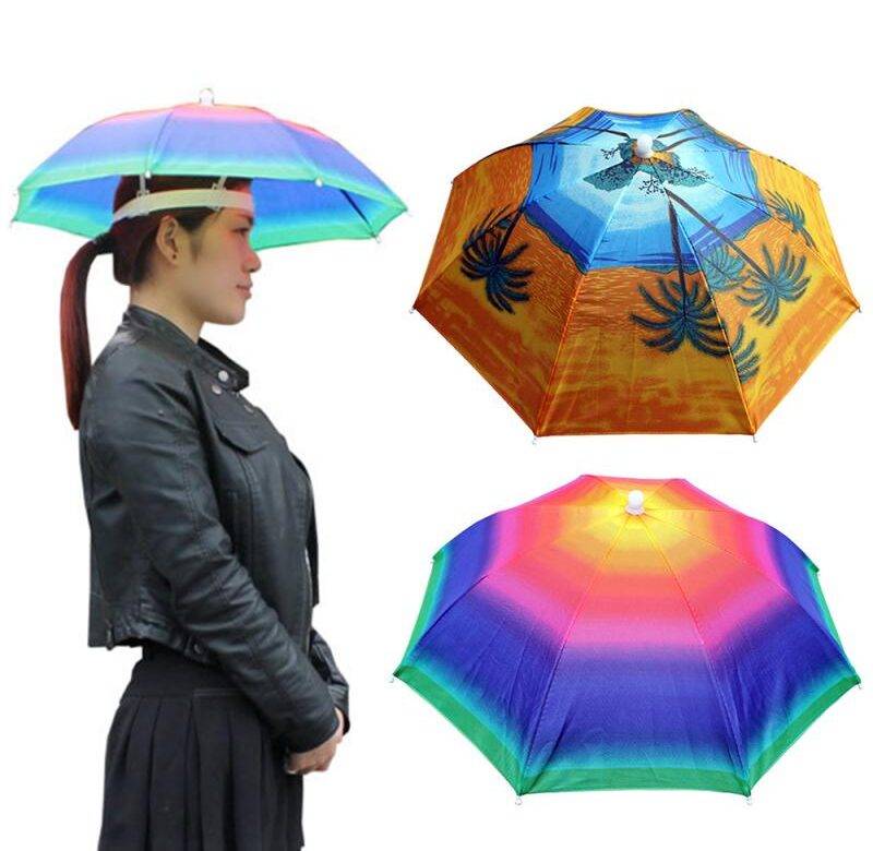 Slunečník / deštník na hlavu, 2 motivy