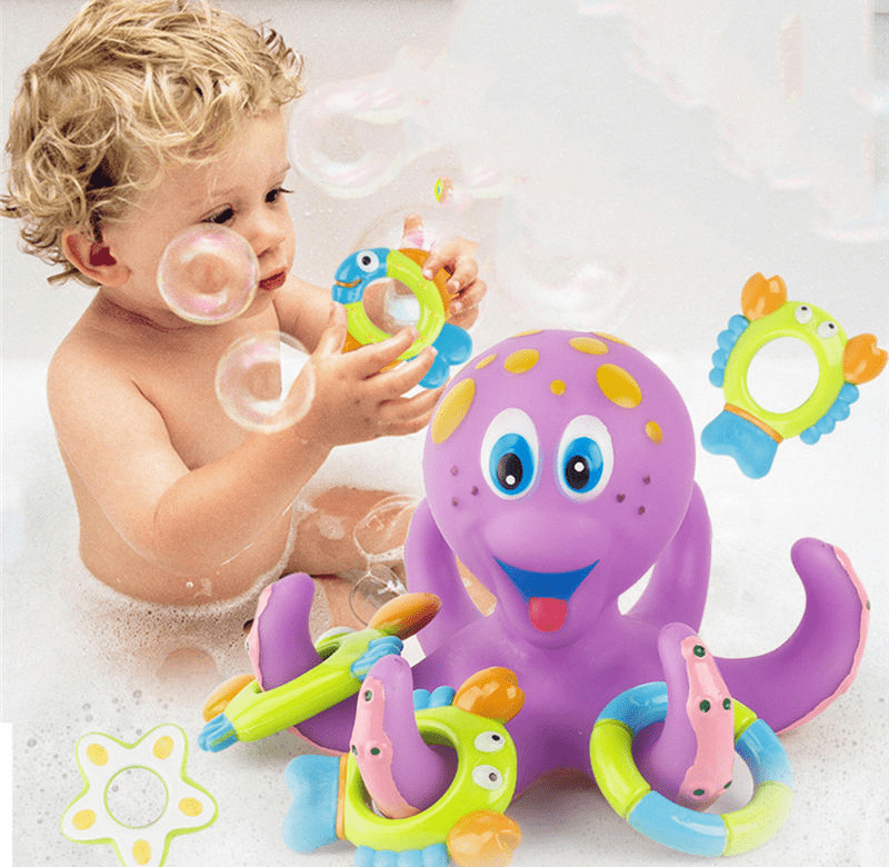 Hračka do vody / hračka do vany – styl chobotnice (Fialová)