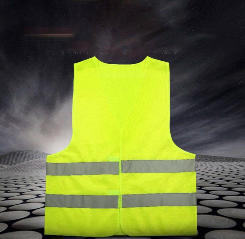 Car Reflective Vest High Visibility Fluorescent Outdoor Safety Clothing Waistcoat Safety Vest Emergency Ventilate Vest