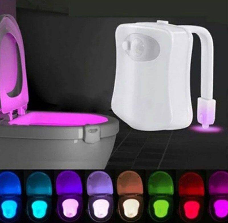 PIR Led Toilet Light 16 Colors With Motion Sensor Night Light Waterproof For Bathroom Seat Room WC Lamp Decoration Home