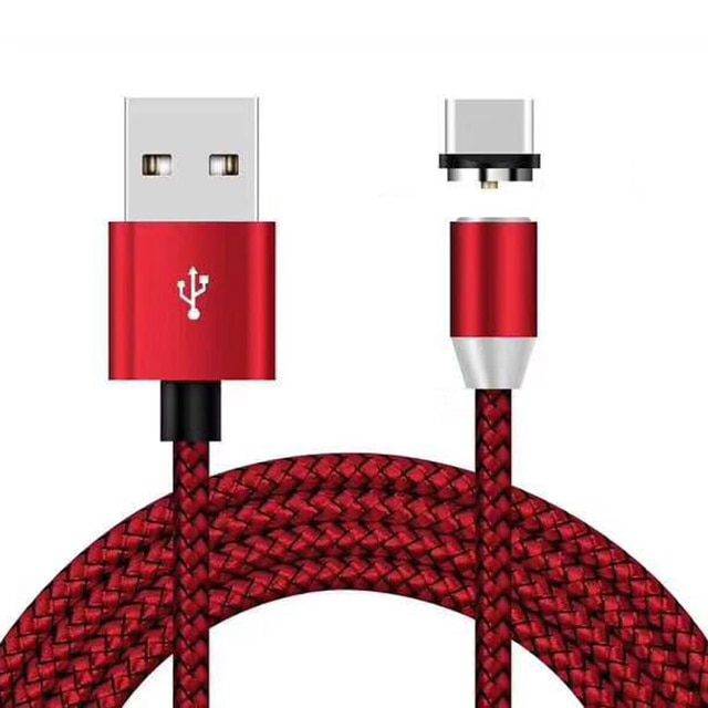 Magnetická nabíječka pro iPhone a Android - více variant - Červená, USB C