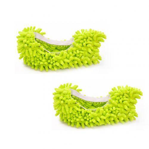 Mop na podlahu - papuče na vytírání - více barev - pár - Zelená