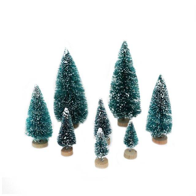 Malý vánoční stromeček | vánoční výzdoba, na stůl - 5 kusů - více variant - Tmavě zelený, 8.5cm