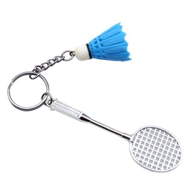Přívěšek na klíče | klíčenka, styl badminton - více barev - Modrá