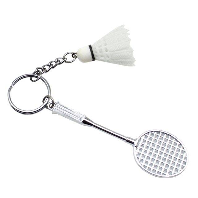 Přívěšek na klíče | klíčenka, styl badminton - více barev - Bílá