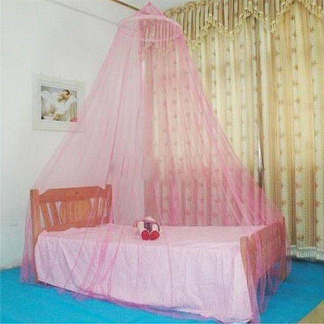 Moskytiéra nad postel | síť proti hmyzu nad postel, více barev - light pink