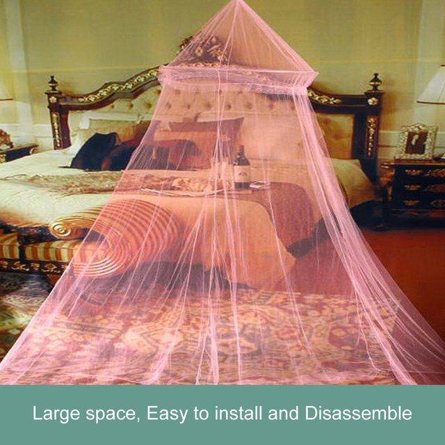 Moskytiéra nad postel | síť proti hmyzu nad postel, více barev - Růžová