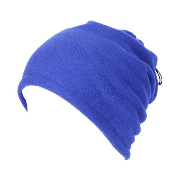 Podzimní čepice 2v1 - šátek a čepice, různé barvy - Modrá