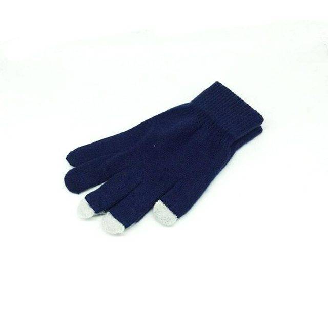 Rukavice zimní | dotykové rukavice - více barev - Námořnická modrá, Univerzální