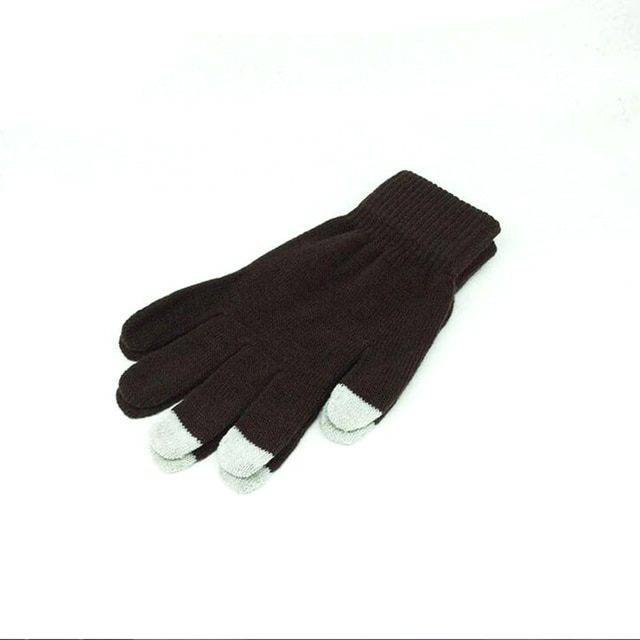 Rukavice zimní | dotykové rukavice - více barev - Coffee, Univerzální