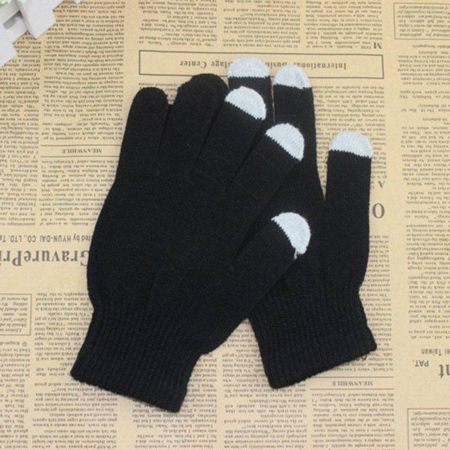 Rukavice zimní | dotykové rukavice - více barev - Černá 1, Univerzální