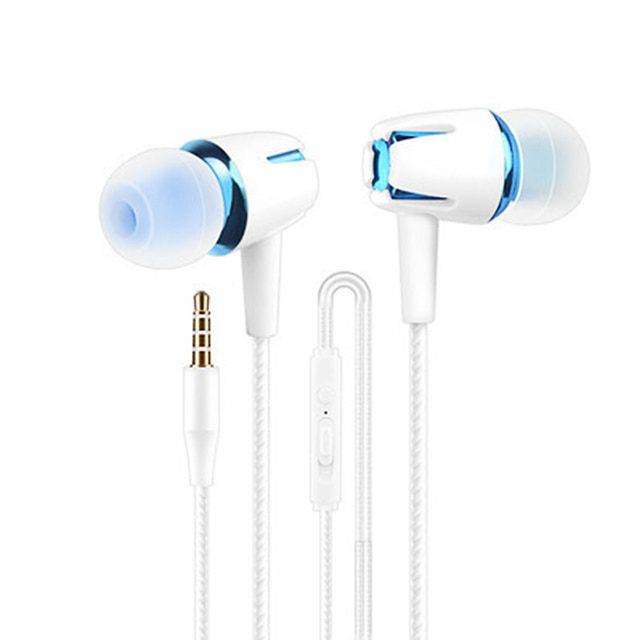Špuntová sluchátka | drátová sluchátka - Modrá