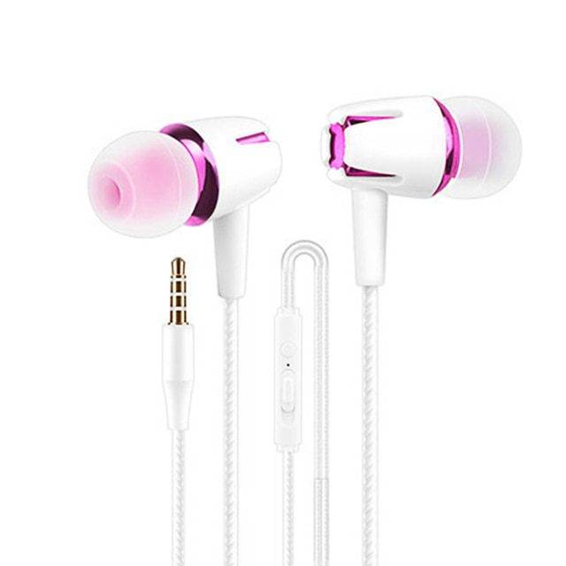 Špuntová sluchátka | drátová sluchátka - Růžové zlato
