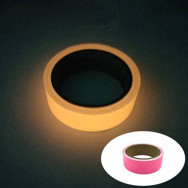 Lepící reflexní páska | bezpečnostní svítící páska, 1 - 5 m - Růžová, 5mm x 5M