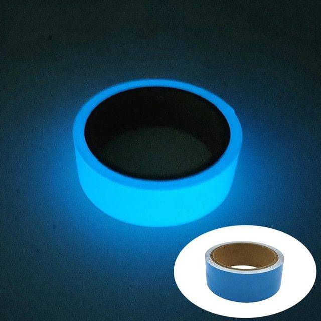 Lepící reflexní páska | bezpečnostní svítící páska, 1 - 5 m - Modrá v1, 50mm x 5M