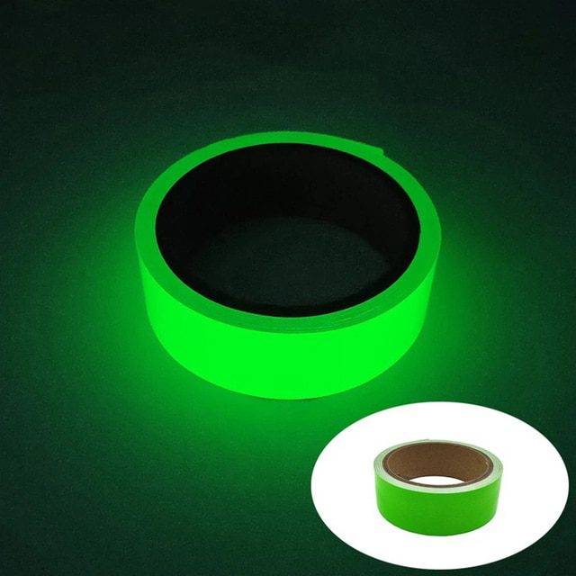 Lepící reflexní páska | bezpečnostní svítící páska, 1 - 5 m - Zelená, 50mm x 5M