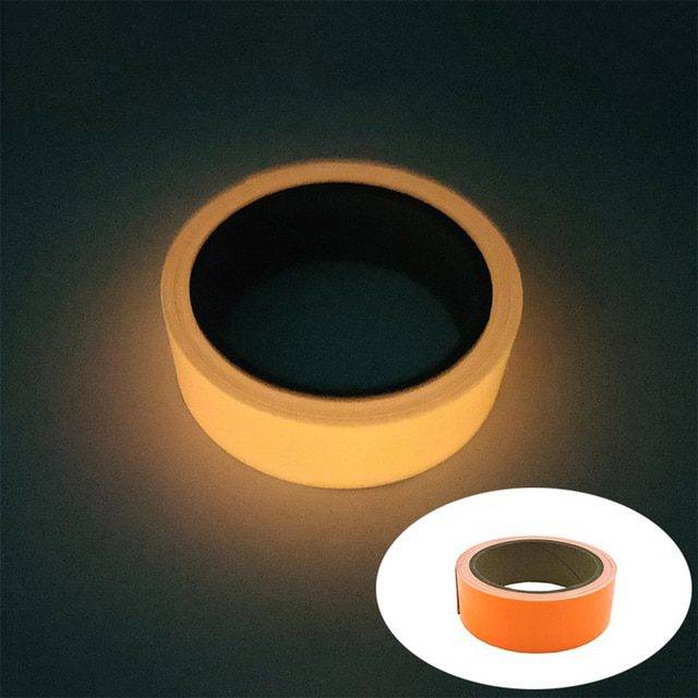 Lepící reflexní páska | bezpečnostní svítící páska, 1 - 5 m - Oranžová, 5mm x 5M