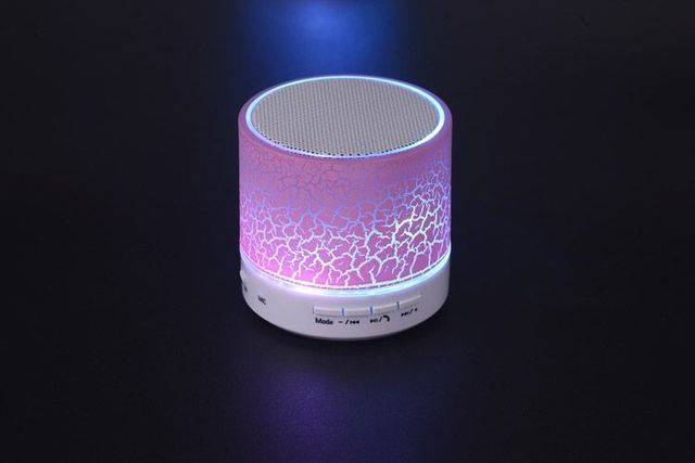 Bluetooth reproduktor / mini bluetooth speaker - svítící - Červená