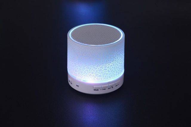 Bluetooth reproduktor / mini bluetooth speaker - svítící - Bílá
