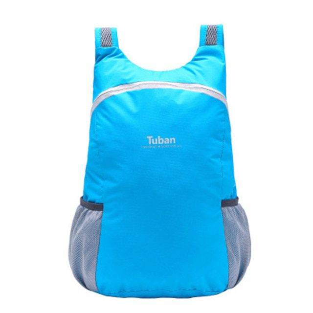 Skládací batoh | batoh na cestování - 18L - Světle modrý