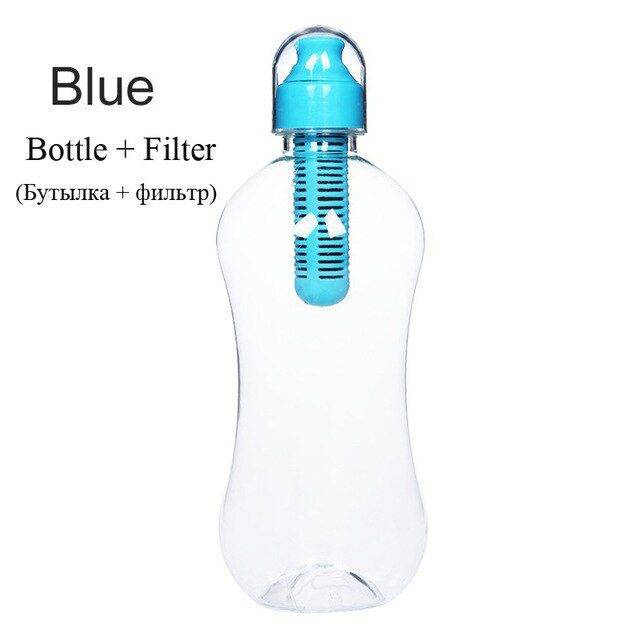 Sportovní láhev | filtrační láhev na kolo 550 ml - Modrá