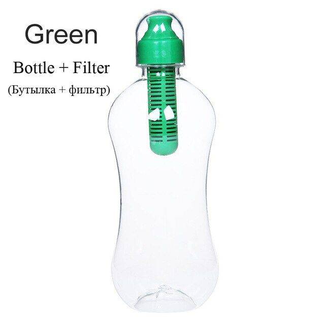 Sportovní láhev | filtrační láhev na kolo 550 ml - Zelená