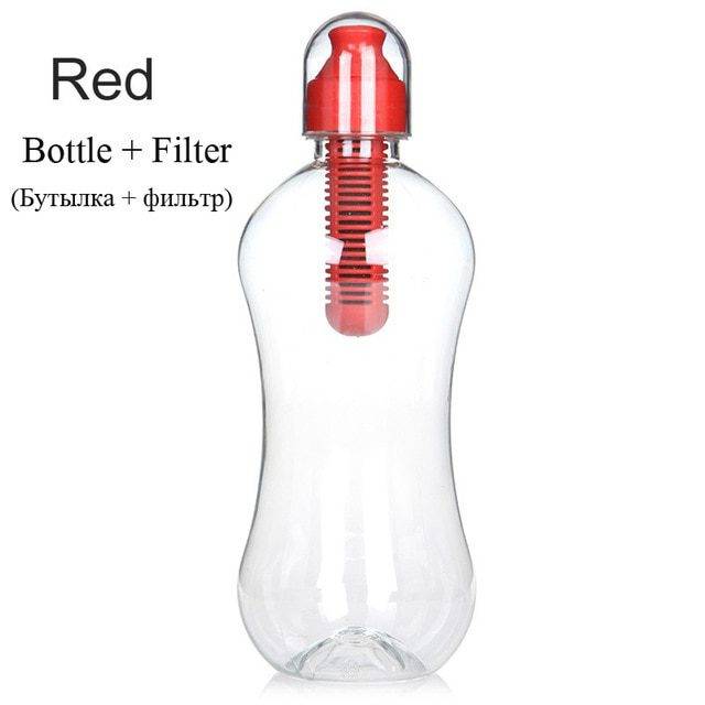 Sportovní láhev | filtrační láhev na kolo 550 ml - Červená