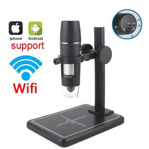 USB digitální Mikroskop pro PC a mobil - wifi stojan na výtah, 1000X