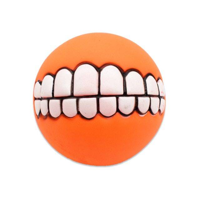 Gumová hračka pro psy | míč pro psy - Oranžová
