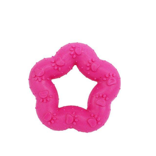 Gumová hračka pro psy | kousací hračka pro psy - Růžová
