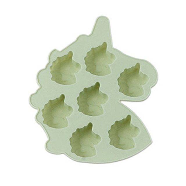 Forma na výrobu mýdla | silikonová forma na čokoládu, styl jednorožec - Zelená
